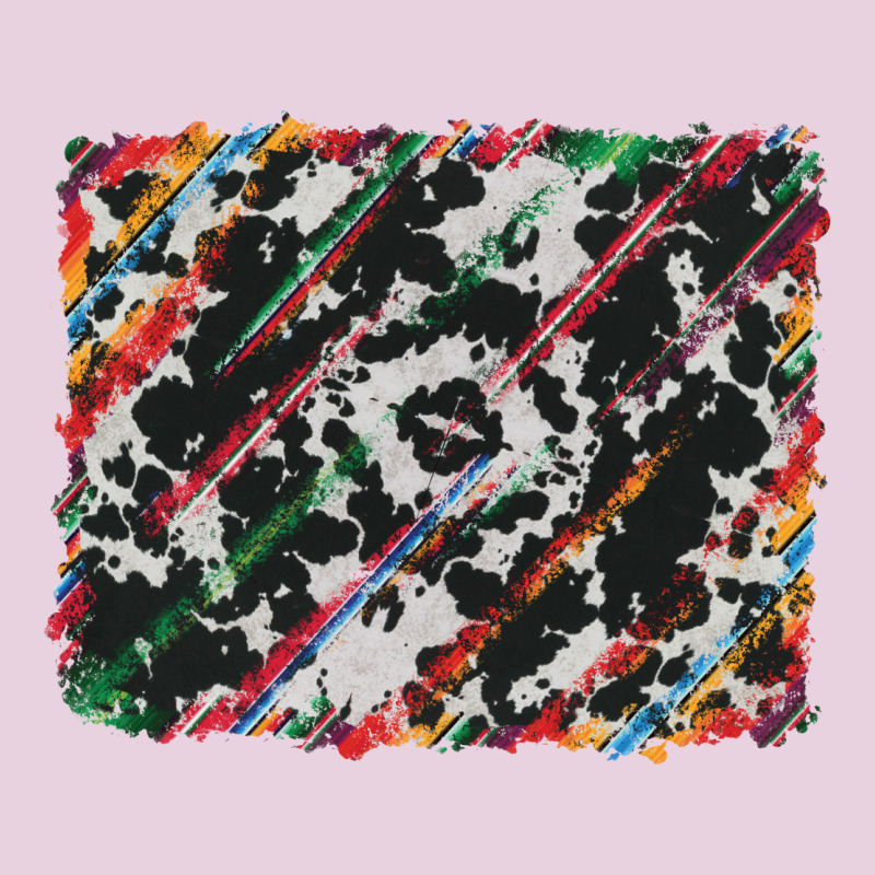 Cowhide And Serape Background Ladies Tee by RanaPortraitStore | Teevron