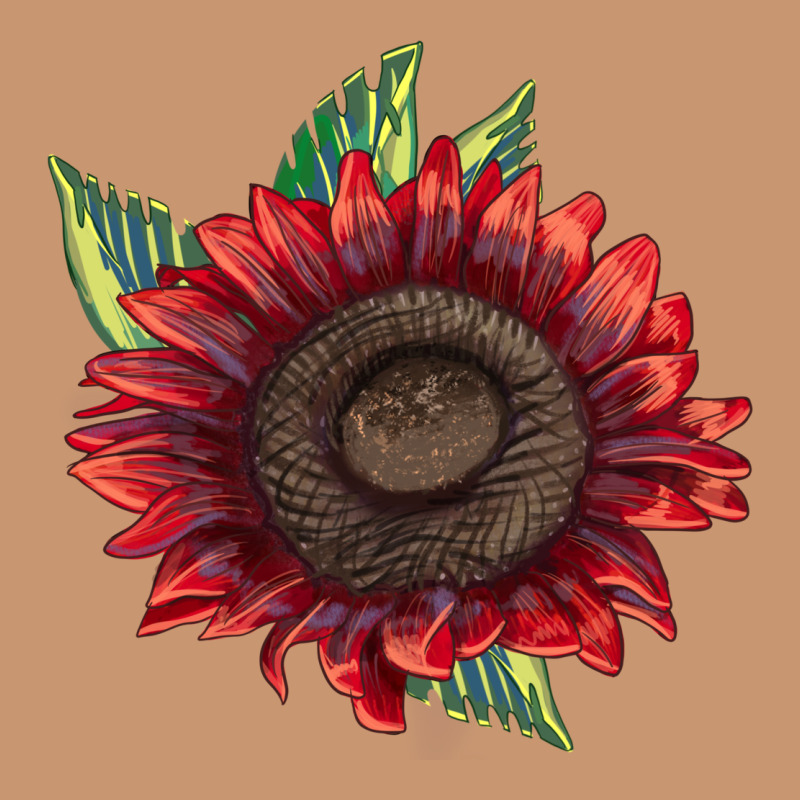 Procut Red Sunflower Heavyweight Hoodie by LillyAllenDesigns | Teevron