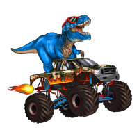 monster truck and  t rex dinosaur | Teevron