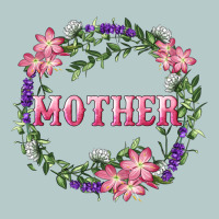 Mother With Floral Wreath Heavy Core Tee | Teevron