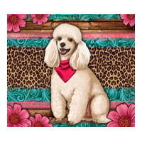 standart poodle floral | Teevron