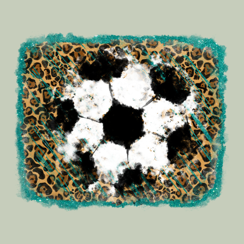 Glitter Soccer Leopard Ladies Tee by RanaPortraitStore | Teevron