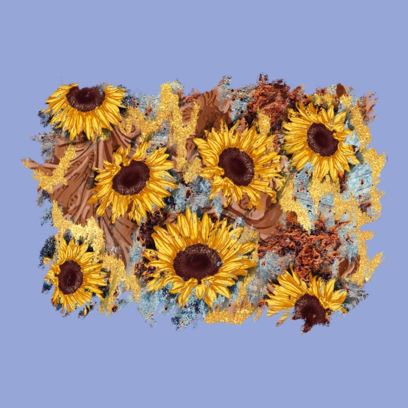 Sunflower Glitter Leather Background Classic Tee by AdoDesignShop | Teevron