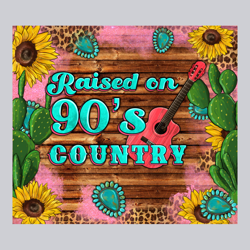 Raised 90's Country Guitar Cactus Sunflower's Heavyweight Sweatshirt by Artiststas | Teevron