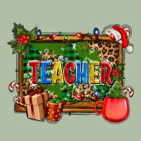 Christmas Teacher And Coffe Cup With Board Urban Heavy Tee | Teevron