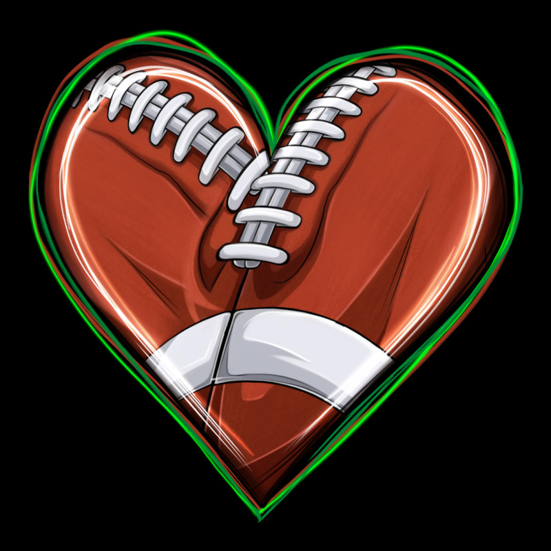 Football Heart Heavy Core Tee by texasbilliewilder | Teevron