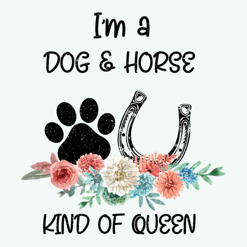 I'm A Dog & Horse Kind Of Queen Pet Lover Owner Premium Hoodie by Bettercallsaul | Teevron