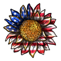 4th Of July Sunflower Premium Tee | Teevron