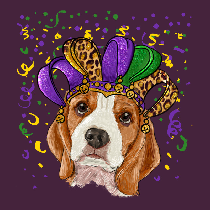 Mardi Gras Beagle Premium Tee by RanaPortraitStore | Teevron