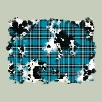 Winter Plaid Cowhide Pattern Background Ladies Tee | Teevron