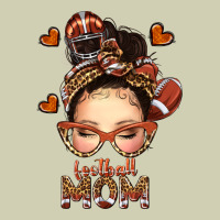 Football Messy Bun Mom Heavy Core Tee | Teevron