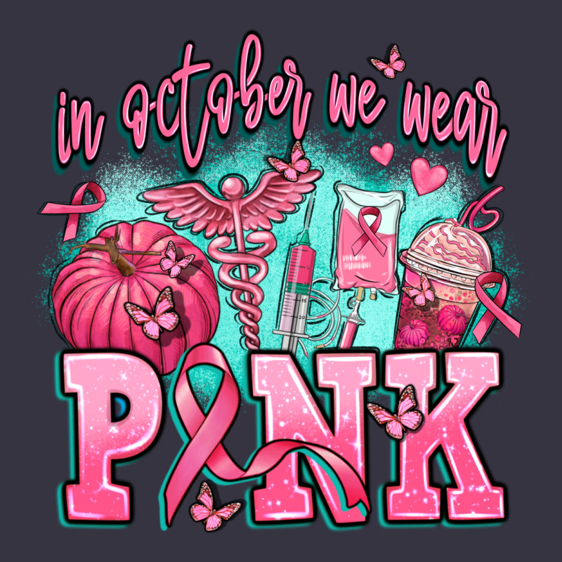 In October We Wear Pink Vintage Hoodie by AdoDesignShop | Teevron