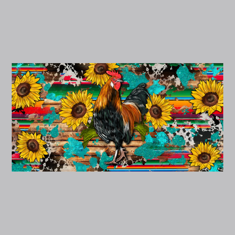 Western Coop Animals Rooster Sunflowers Cowhide Wooden Serape Glitter Classic Tee by Artiststas | Teevron