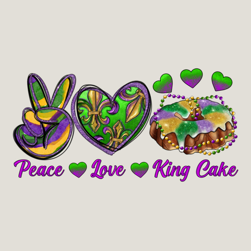 Peace Love King Cake Heavy Core Tee by RanaPortraitStore | Teevron