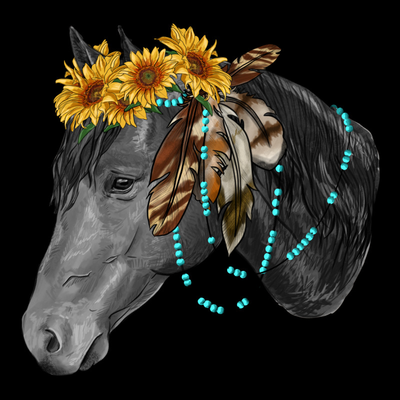 Black And White Western Horse Ladies Tee by RanaPortraitStore | Teevron
