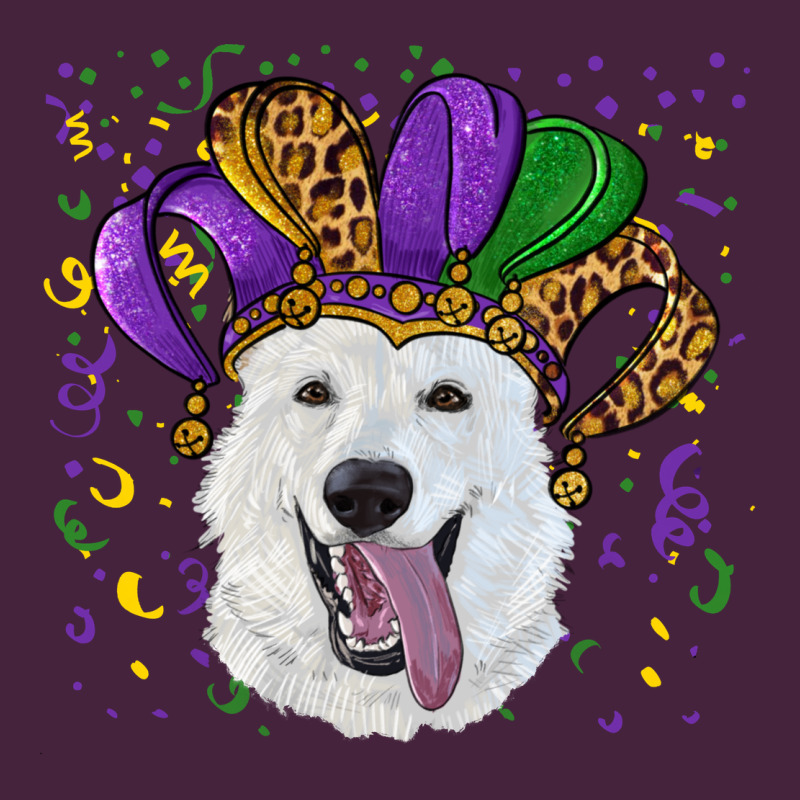 Mardi Gras Hat  White Shepherd Premium Tee by RanaPortraitStore | Teevron