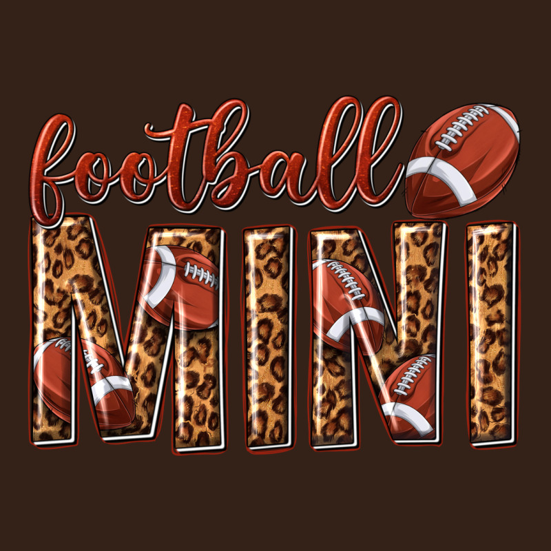 Football Mini With Leopard Heavy Core Tee by texasbilliewilder | Teevron