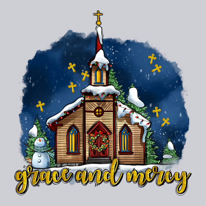 Christmas Church And Snow Grace And Mercy Heavyweight Sweatshirt by AdoDesignShop | Teevron