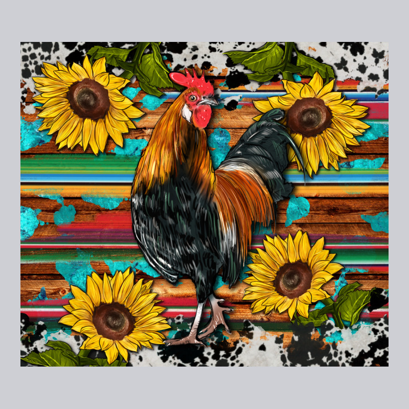 Western Coop Animals Rooster Sunflowers Cowhide Wooden Serape Glitter Classic Tee by Artiststas | Teevron