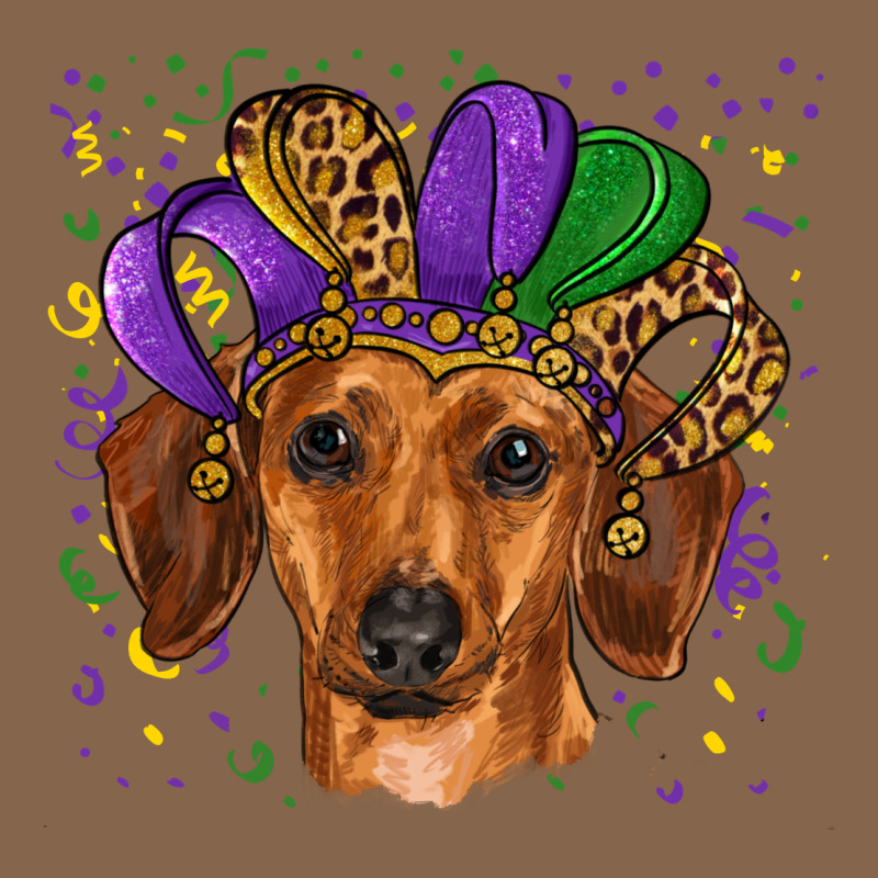 Mardi Gras Hat Dachshund Premium Tee by RanaPortraitStore | Teevron