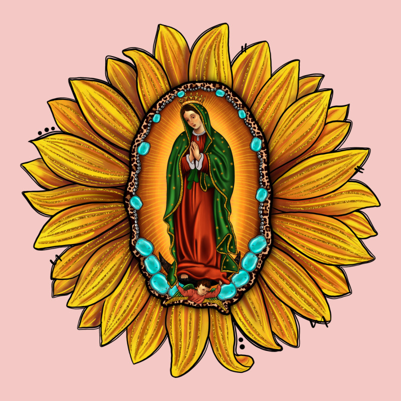 Our Lady Of Guadalupe Sunflower Urban Heavy Tee by JahusDesignShop | Teevron