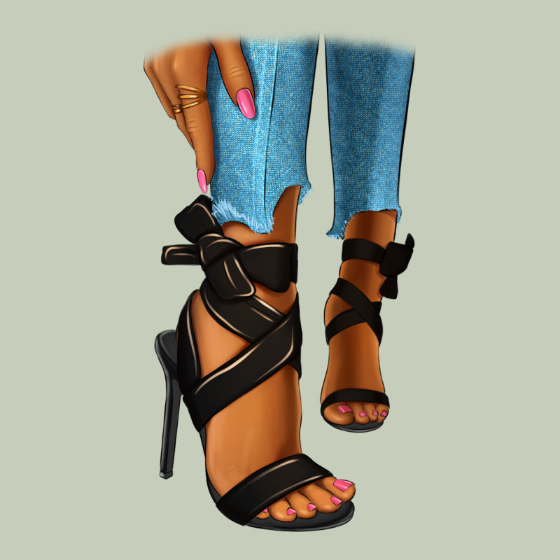 Black Heels Black Fashion Girl Ladies Tee by RanaPortraitStore | Teevron