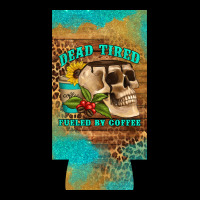 Dead Tired Fueled By Coffee 12 Oz Can Cooler  (slim) Heavyweight Sweatshirt | Teevron