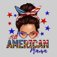 All American Mama Messy Bun Premium Tee | Teevron