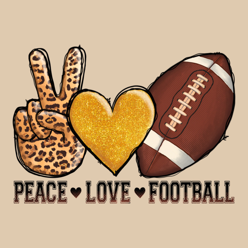 Peace Love Football Classic Tee by AdoDesignShop | Teevron