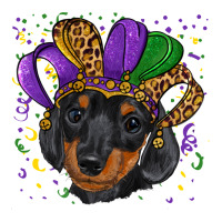 Mardi Gras Hat Dachshund Puppy Premium Tee | Teevron