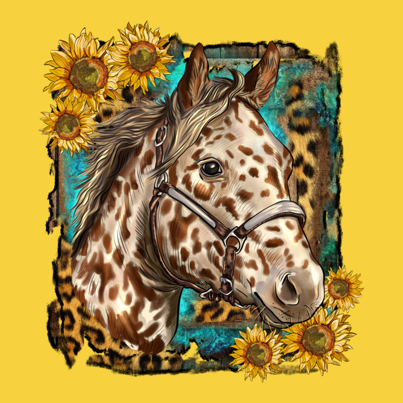 Appaloosa Horse With Sunflowers And Western Background Premium Sweatshirt by LillyAllenDesigns | Teevron