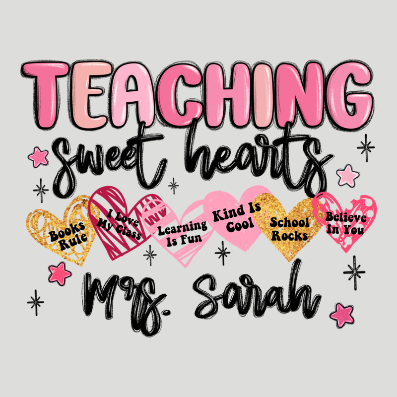 Teaching Sweet Hearts Zipper Hoodie by MaliasSmallBusiness | Teevron