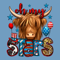 Oh My Stars 4th Of July Shaggy Cow Urban Heavy Tee | Teevron
