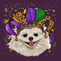 Mardi Gras Hat White Pomeranian Premium Tee | Teevron