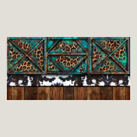 Rusty Sunflowers With Cowhide And Turquoise Heavy Core Tee | Teevron