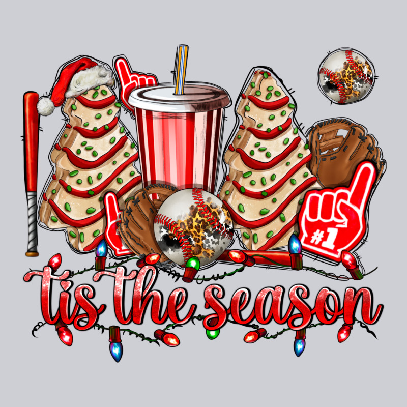Tis The Season Christmas Tree  Cake Baseball Heavyweight Sweatshirt by AdoDesignShop | Teevron