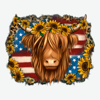 4th Of July Shaggy Cow Urban Heavy Tee | Teevron