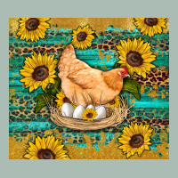 Western Farm Chicken Coop Animals Sunflowers Leopard Turquoise Wooden Classic Tee | Teevron