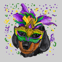 Mardi Gras Mask Dachshund Puppy Premium Tee | Teevron