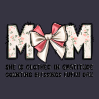 Mom She Is Clothed In Gratitude Counting Blessings Vintage Hoodie | Teevron