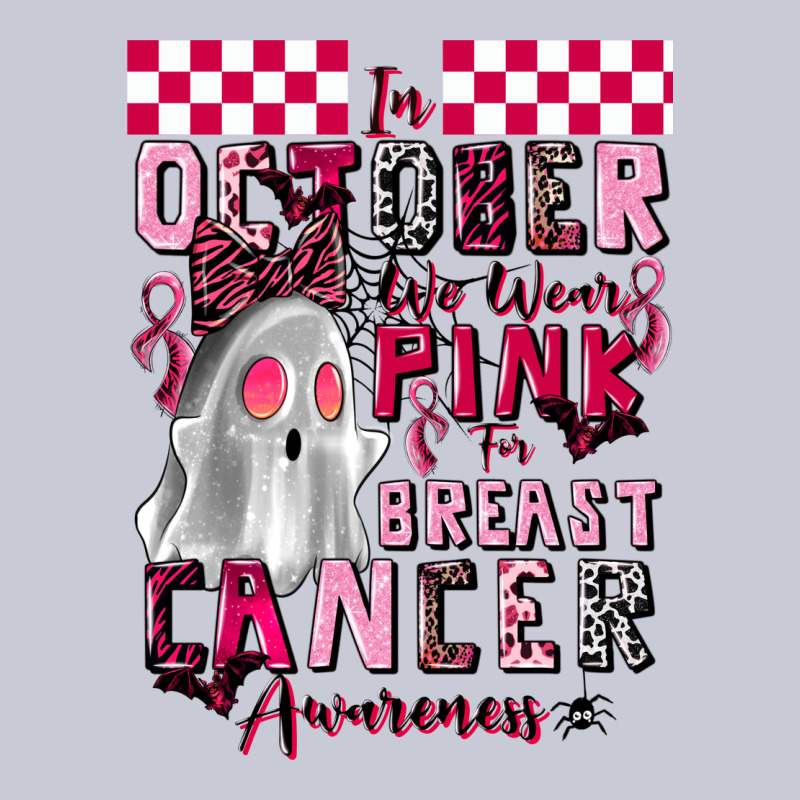 Pink Ghost Breast Cancer Awareness Heavyweight Hoodie by LillyAllenDesigns | Teevron