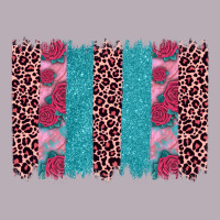 Valentines Day Leopard Rose Glitter Brush Stoke Vintage Tee | Teevron