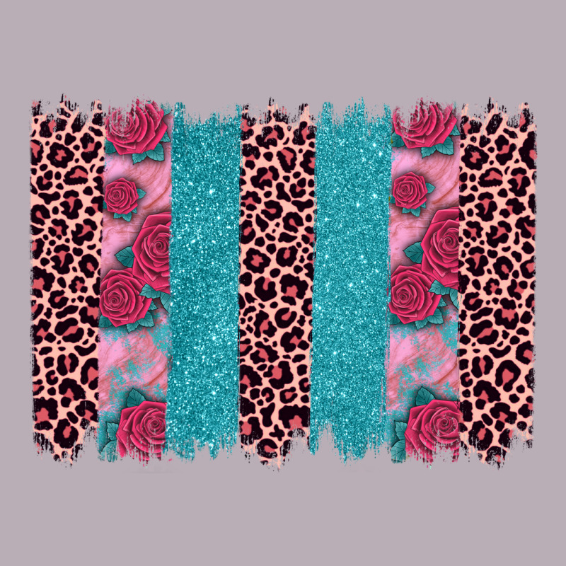 Valentines Day Leopard Rose Glitter Brush Stoke Vintage Tee by JahusDesignShop | Teevron