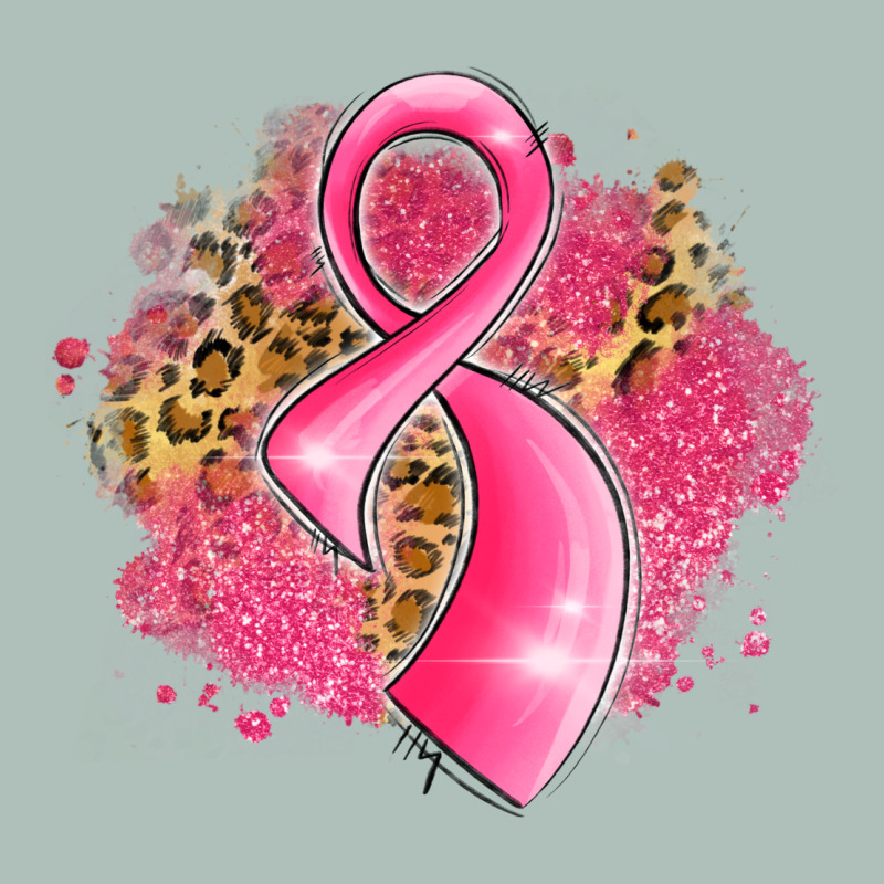 Breast Cancer Awareness Ribbon With Glitter Pink L Heavyweight Hoodie by LillyAllenDesigns | Teevron