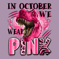 In October We Wear Pink Dinosaur Heavyweight Hoodie | Teevron
