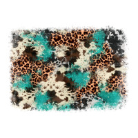 turquoise glitter cowhide background | Teevron