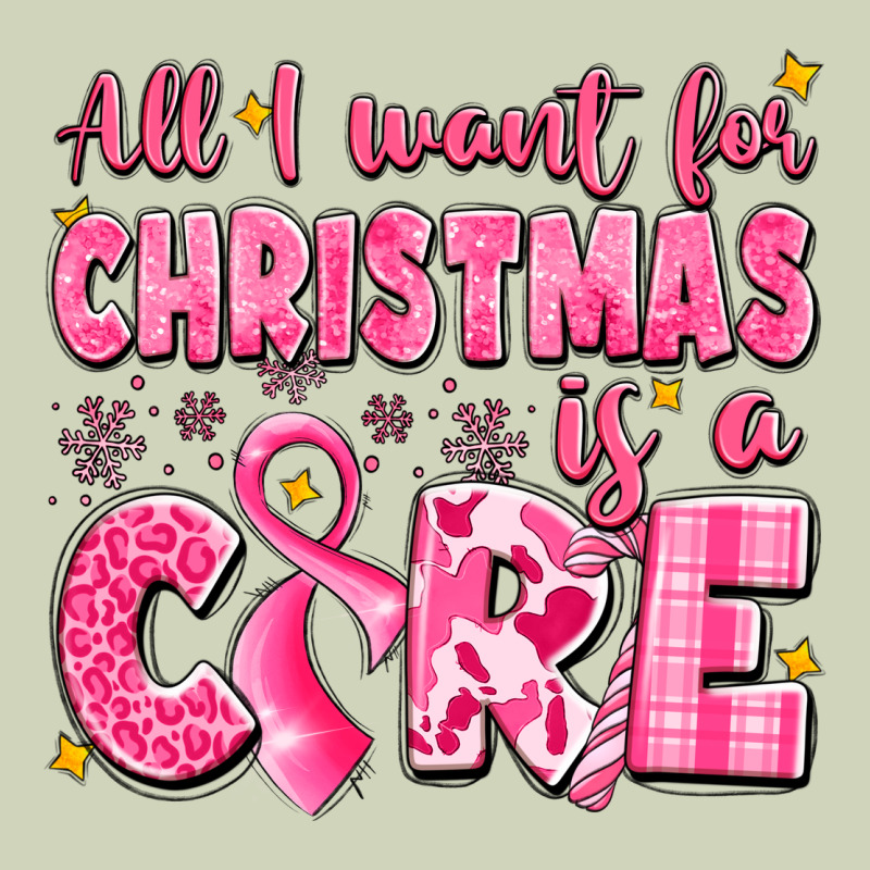 All I Want For Christmas Is A Cure Breast Cancer Heavyweight Hoodie by LillyAllenDesigns | Teevron