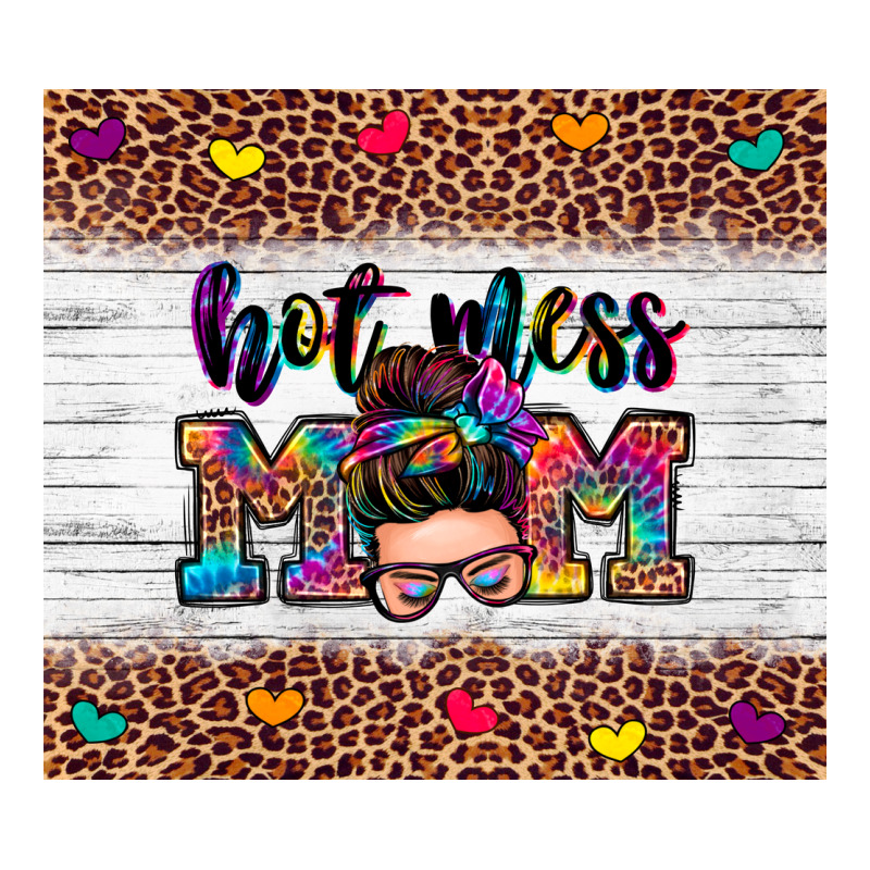 Hot Mess Mom Premium Tee by Zillion Design Studio | Teevron