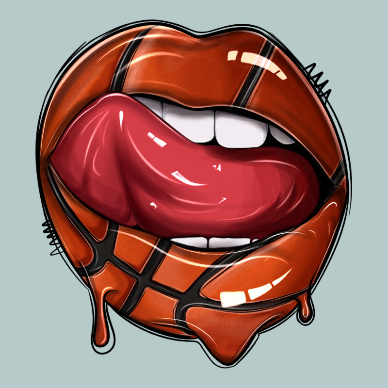 Sports Lips Basketball Heavy Core Tee by texasbilliewilder | Teevron