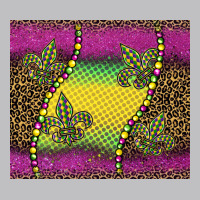 Mardi Gras  Leopard Pink Glitter Long Sleeve Tee | Teevron
